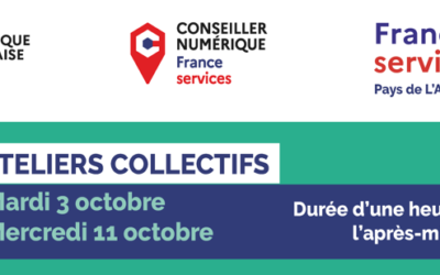CONSEILLER NUMÉRIQUE : ATELIERS EN OCTOBRE