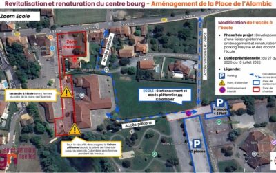 [TRAVAUX PLACE DE L’ALAMBIC : ZOOM ÉCOLE]
