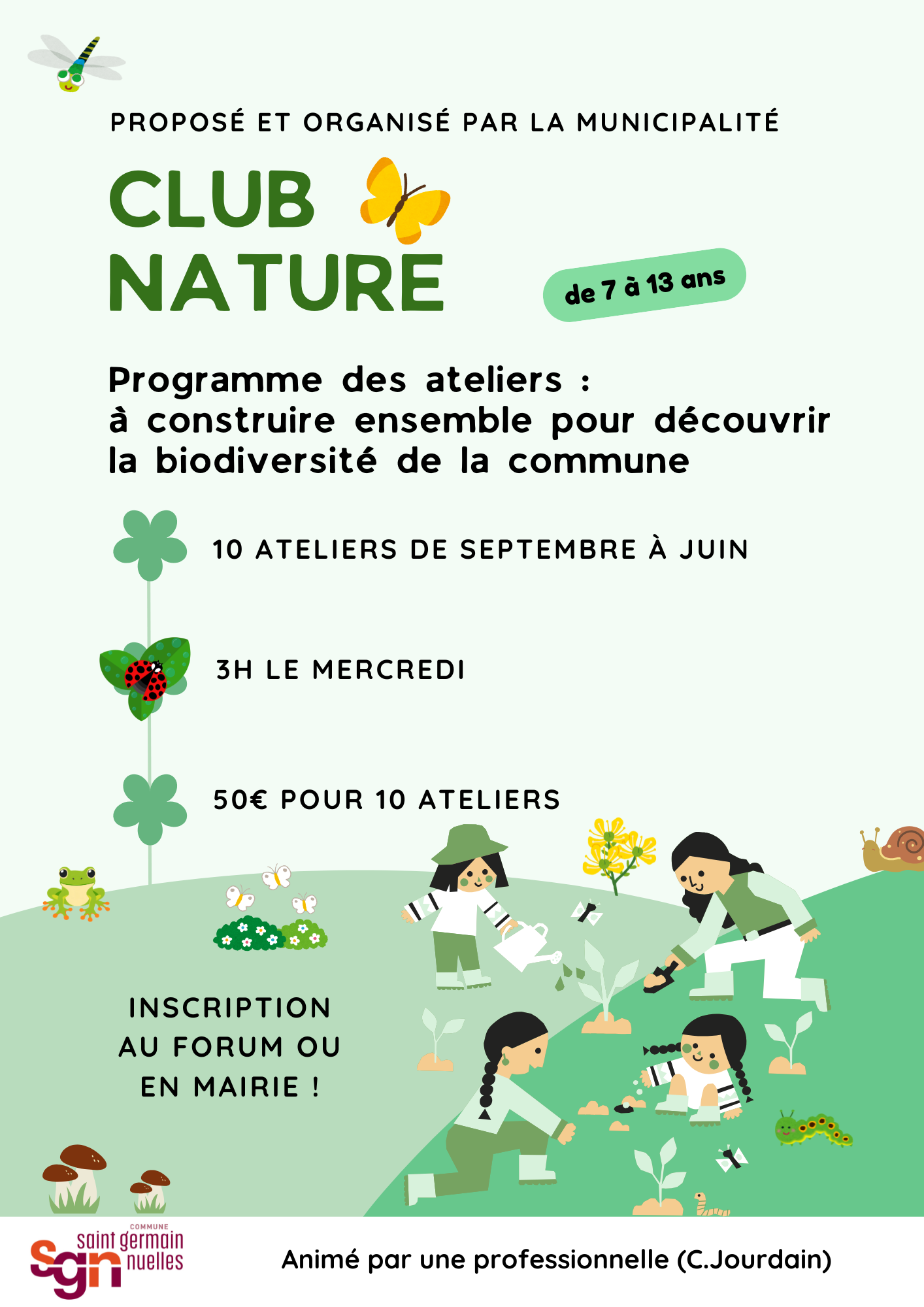 Affiche Évènement Fête de la Nature Illustratif ludique Vert (1)