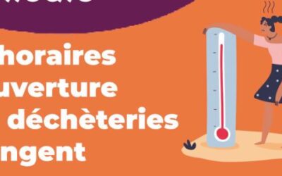 [ALERTE CANICULE : MODIFICATION DES HORAIRES DES DÉCHÈTERIES]