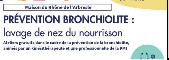 [ Atelier de prévention auprès des parents : la bronchiolite ]